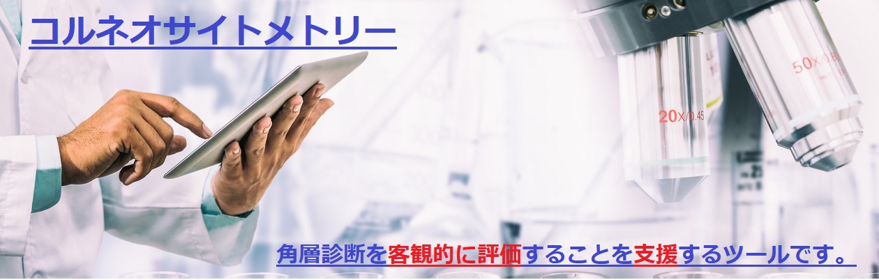角層細胞を客観的に評価することを支援するツールです。
